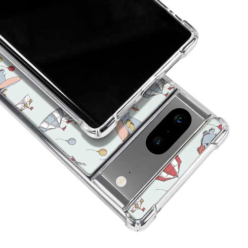 Disney Dumbo Vintage Pattern Google Pixel 7a Clear Case